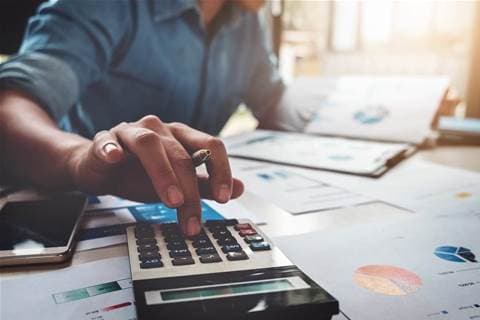 Professional accountant at work